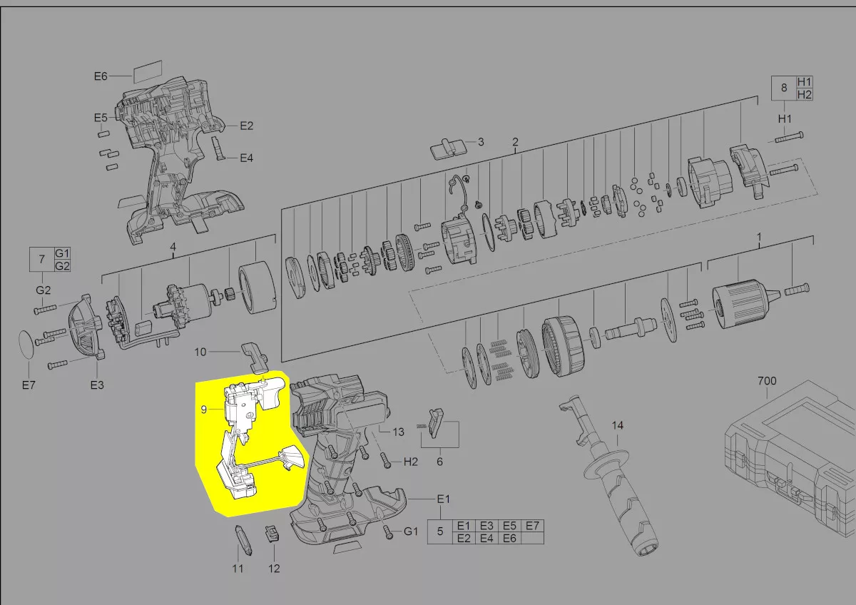 interrupteur-variateur réf. 4931443529 AEG